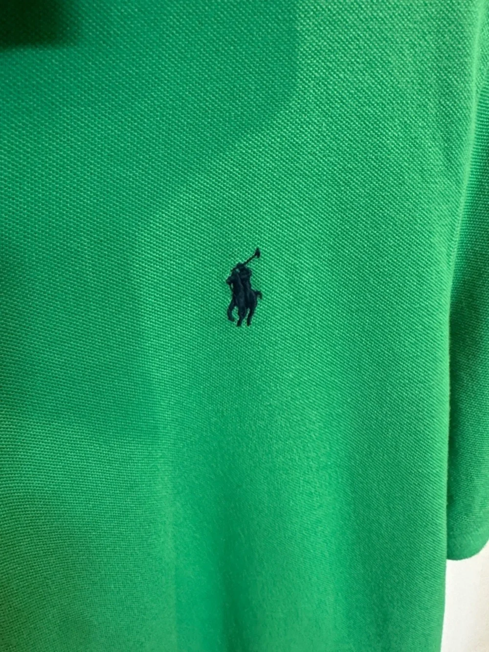 Ralph Lauren Green Polo Shirt with Navy Pony